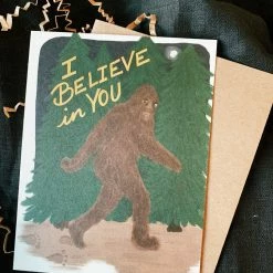 Slightly Stationery Slightly Stationary Sasquatch Card
