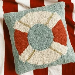 Citysupplyfayetteville Life Preserver Square Hook Pillow