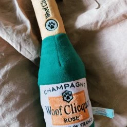 Haute Diggity Dog Woof Clicquot Rose' Champagne Bottle - XL