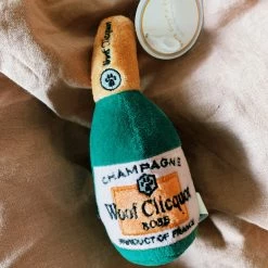 Haute Diggity Dog Woof Clicquot Rose' Champagne Bottle - Small 2022 Graduation