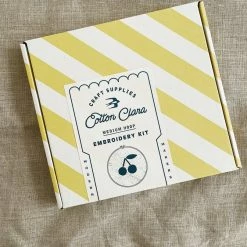 Cotton Clara: Cherry Embroidery Hoop Kit