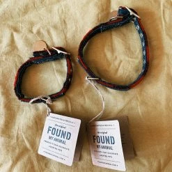 Found My Animal: Buffalo Plaid Wool Cat & Dog Collar Pets