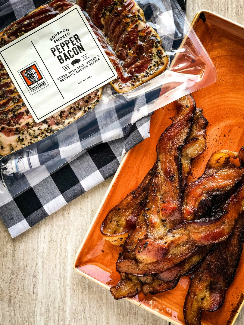 Bourbon Barrel Foods Bourbon Smoked Pepper Bacon