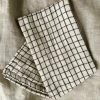 Creative Co-op Black + White Grid Tea Towel Kitchenware