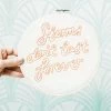 Cotton Clara: Storms Don't Last Forever Embroidery Hoop Kit Gifts For Her