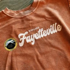 Charlie Southern Explore Fayetteville Corded Sweatshirt - Orange (City Supply Exclusive)