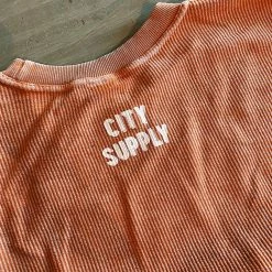 Charlie Southern Explore Fayetteville Corded Sweatshirt - Orange (City Supply Exclusive)