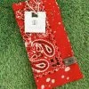 Aromas Barn Co. Acid Wash Rocker Bandana - Red