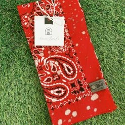 Aromas Barn Co. Acid Wash Rocker Bandana - Red