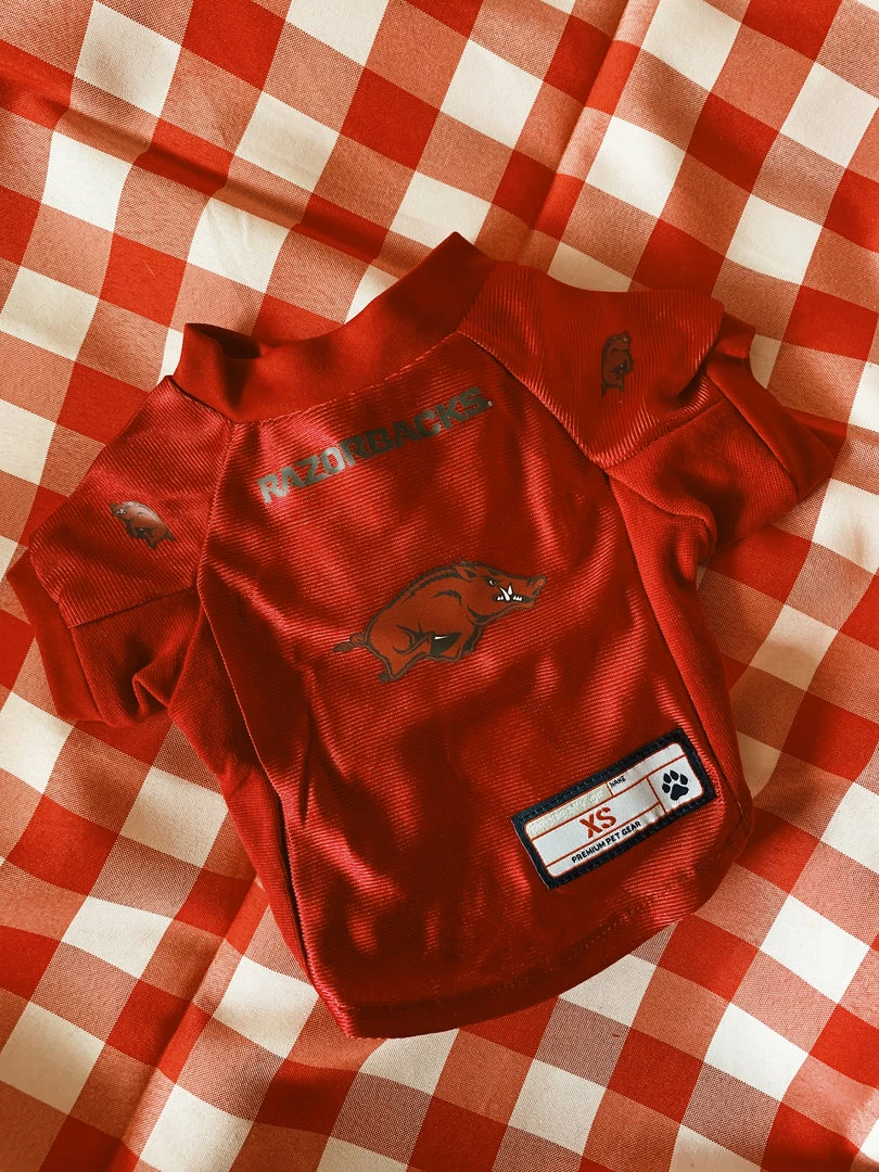 Little Earth Productions Arkansas Razorbacks Pet Stretch Jersey - Extra Small