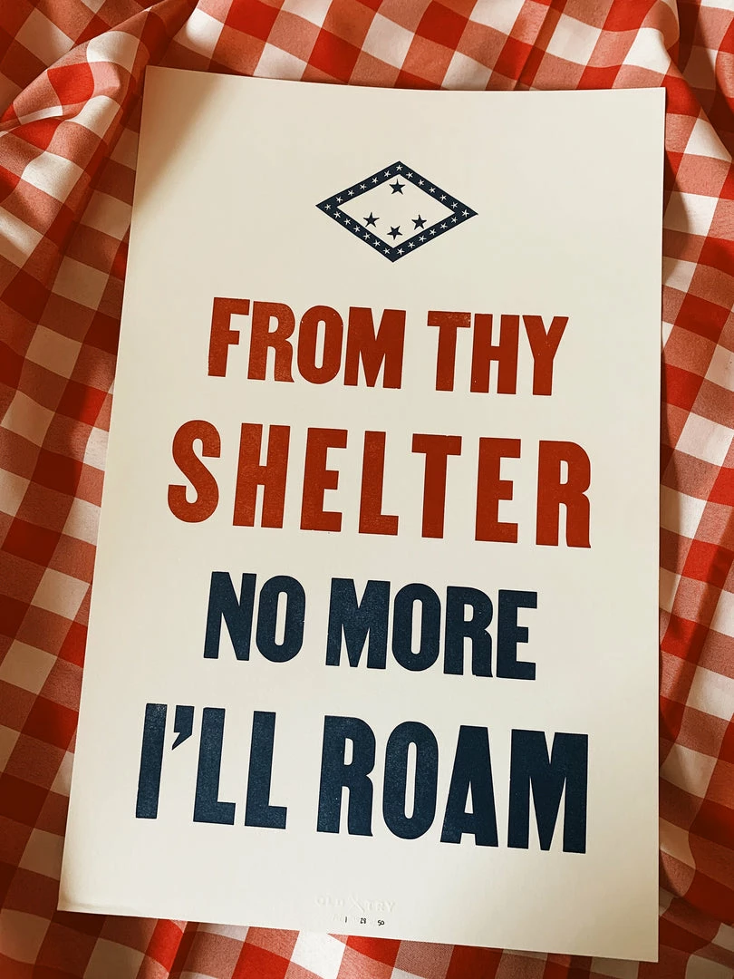 Old Try: From Thy Shelter Print - 13x20