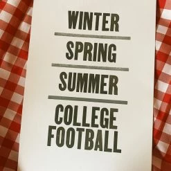 Old Try: Southern Seasons Print - 13x20 Arkansas Razorbacks