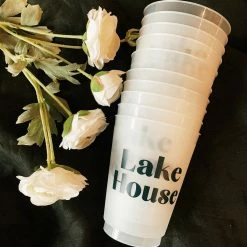 Sip Hip Hooray Lake House Reusable Cups Hostess Gifts