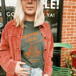 Charlie Southern Gifts For Him Chopping Local Tee - Green/Orange (City Supply Exclusive)