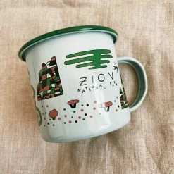 Parks Project: Zion Lizards Enamel Mug