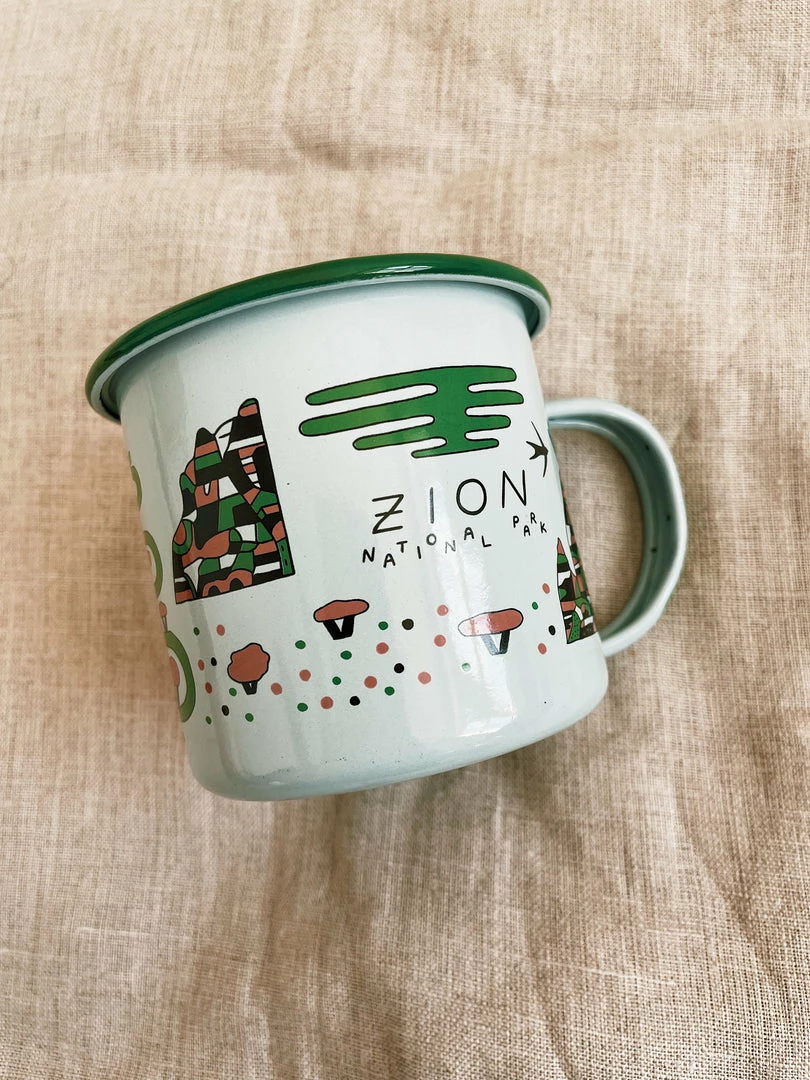 Parks Project: Zion Lizards Enamel Mug