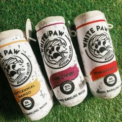 Haute Diggity Dog White Paw Dog Toy - Bark Cherry