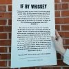 Old Try: If By Whiskey Print - 13x20