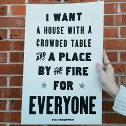 Housewarming Gifts Old Try: The Table Print - 13x20