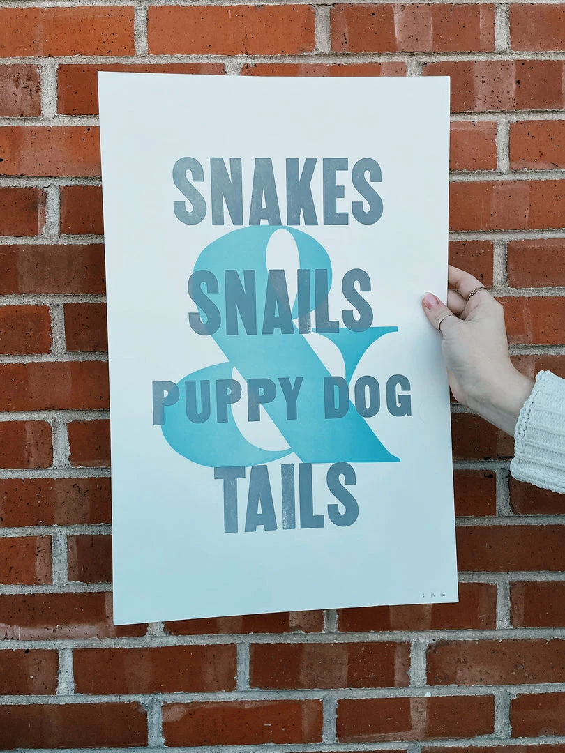 Gifts For Baby Old Try: What Folks Are Made Of - Puppy Dog Tails (13x20)