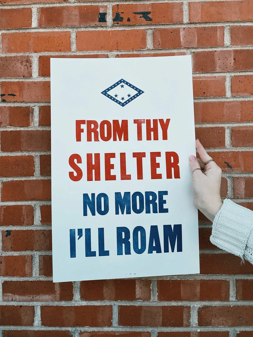 Old Try: From Thy Shelter Print - 13x20