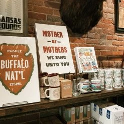 Old Try: Paddle Buffalo Print - 13x20 Lake