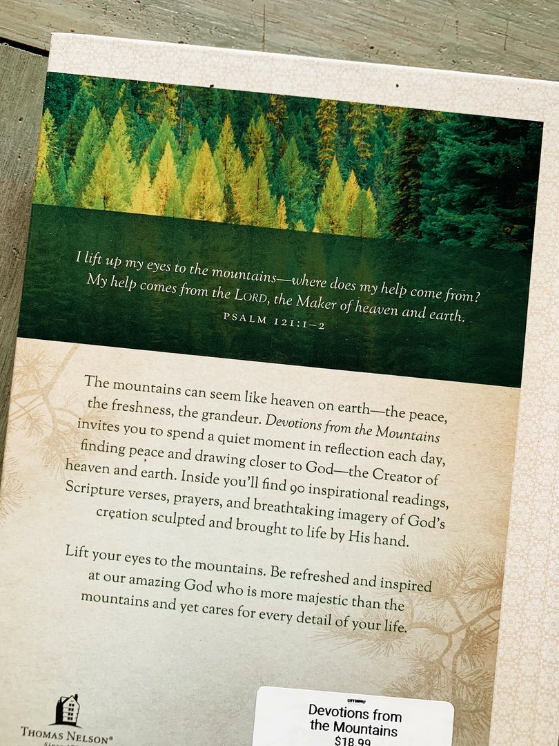 Harper Collins Devotions From The Mountains Gifts For Him