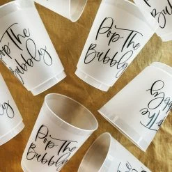 Sip Hip Hooray Pop The Bubbly Reusable Cups