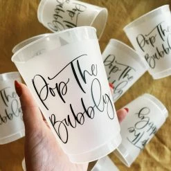 Sip Hip Hooray Pop The Bubbly Reusable Cups