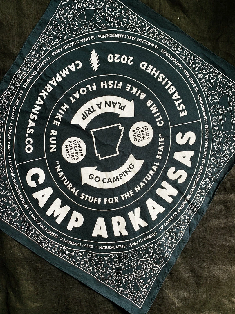 Lake Camp Arkansas: Everyday Bandana - Navy