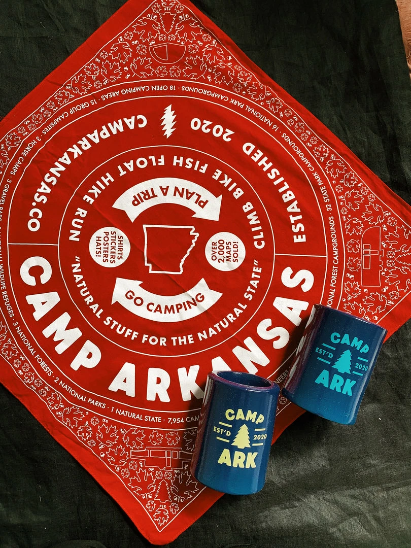 Camp Arkansas: Everyday Bandana - Razorback Red