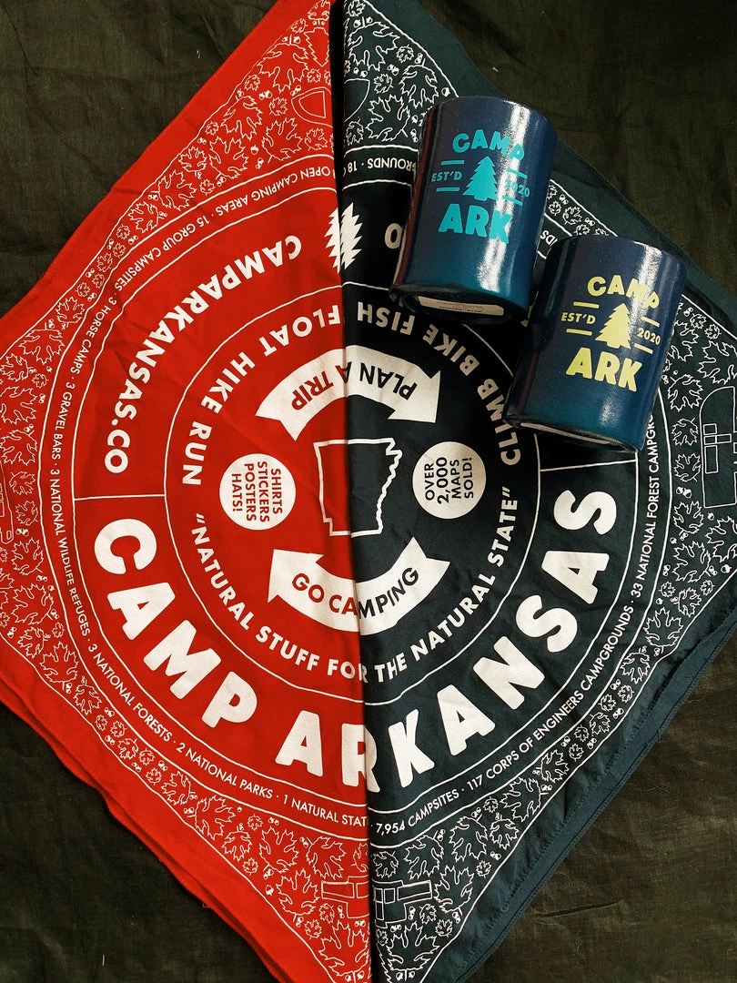 Camp Arkansas: Everyday Bandana - Razorback Red