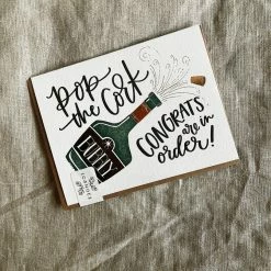 1canoe2 | One Canoe Two Paper Co. Congrats Champagne Letterpress Card 2022 Graduation