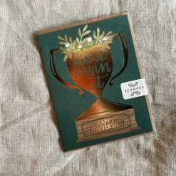 1canoe2 | One Canoe Two Paper Co. Anniversary Trophy Greeting Card