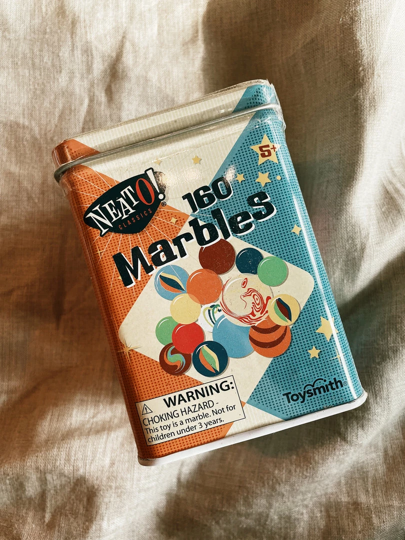 Toysmith Marbles In A Tin Box