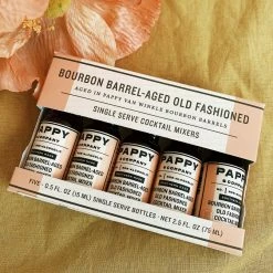 Pappy & Company Pappy & Co: Bourbon Barrel-aged Old Fashioned Mix: Single Serve 5-pack
