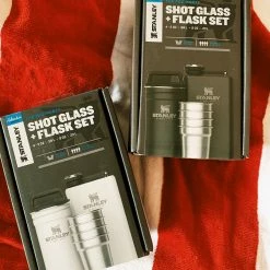 Gifts For Him Stanley: Shot Glass + Flask Set