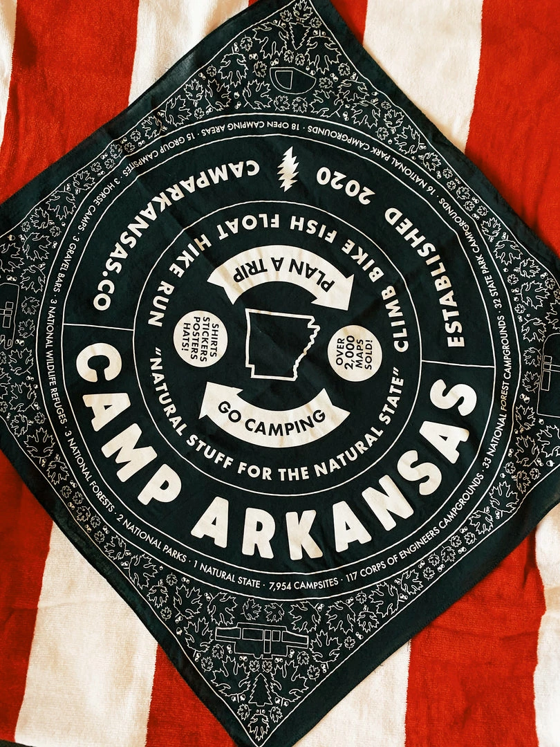 Lake Camp Arkansas: Everyday Bandana - Navy