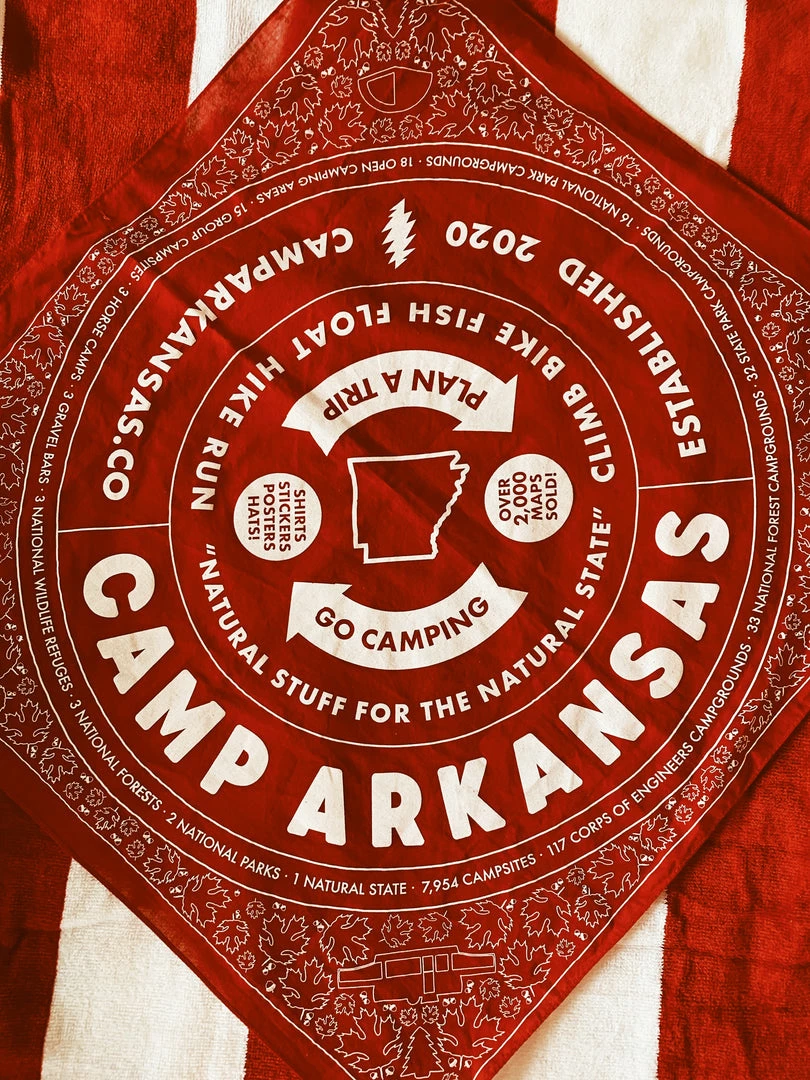 Camp Arkansas: Everyday Bandana - Razorback Red