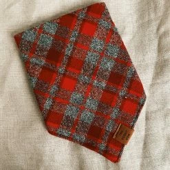 The Foggy Dog Dover Plaid Flannel Dog Bandana - Small