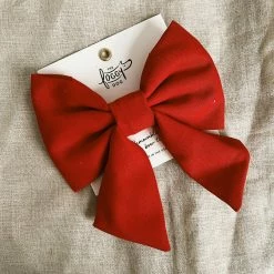 The Foggy Dog Arkansas Razorbacks Ruby Lady Dog Bow - Large