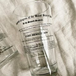 Well Told 18th And 21st Prohibition Amendment Pint Glasses