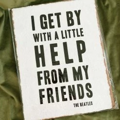 Sugarboo Co Sugarboo & Co: Handmade Print - A Little Help From My Friends