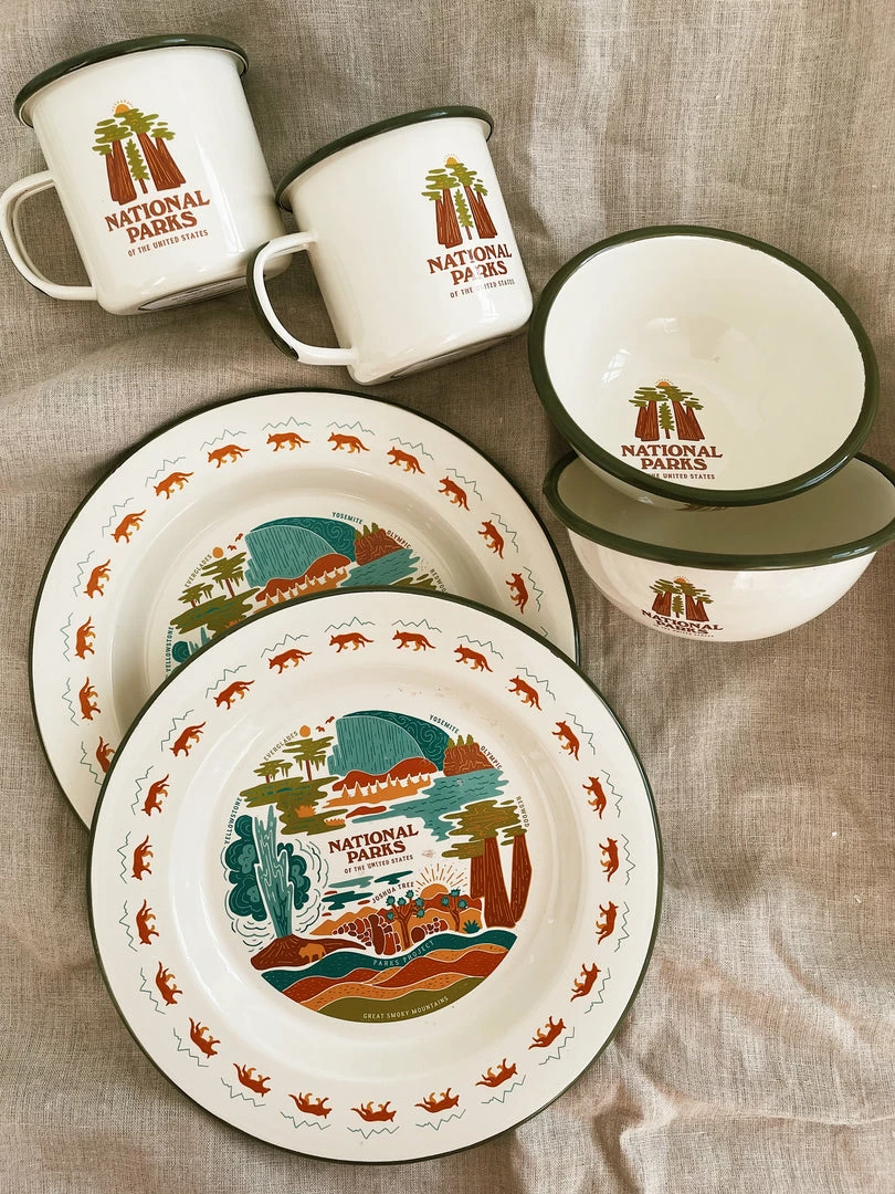 Parks Project: Tour The Parks Enamelware Set Gifts For Him