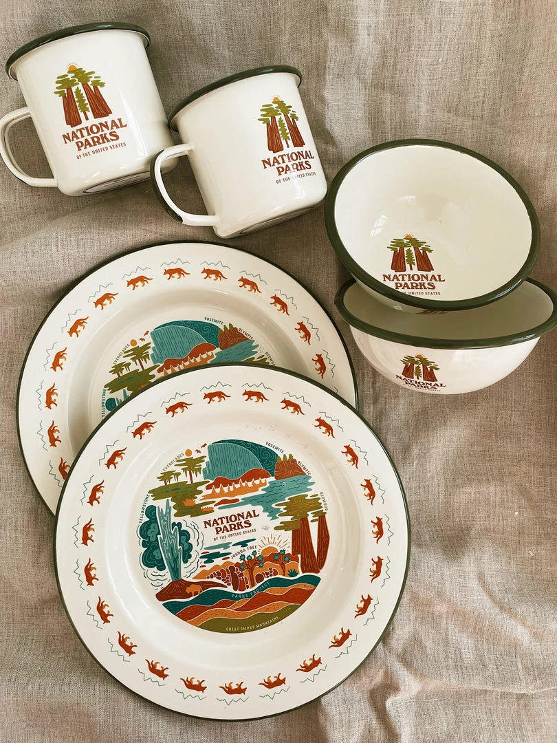 Parks Project: Tour The Parks Enamelware Set Gifts For Him