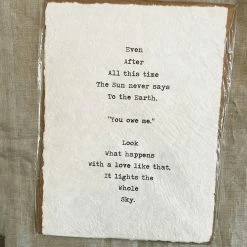 Sugarboo Co Gifts For Baby Sugarboo & Co: Handmade Print - Even After All This Time