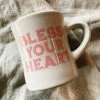SOUTHERN FRIED DESIGN BARN Bless Your Heart Diner Mug Gifts For Her