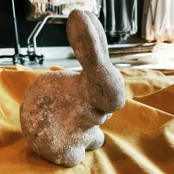 Creative Co-op Decor Cement Rabbit