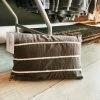Creative Co-op Velvet Striped Lumbar Pillow Decor