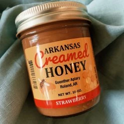 Arkansas Makers Guenther Apiary: Arkansas Creamed Honey - Strawberry